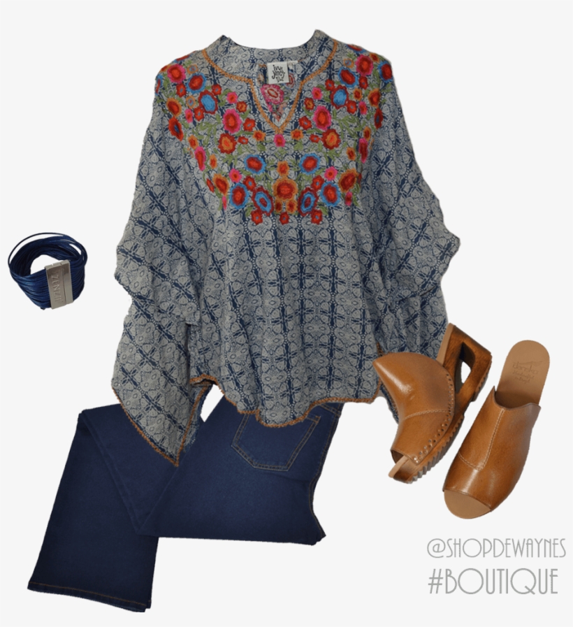 Embroidered Flower Blouse Dansko Shoes - Dansko, transparent png #2586801