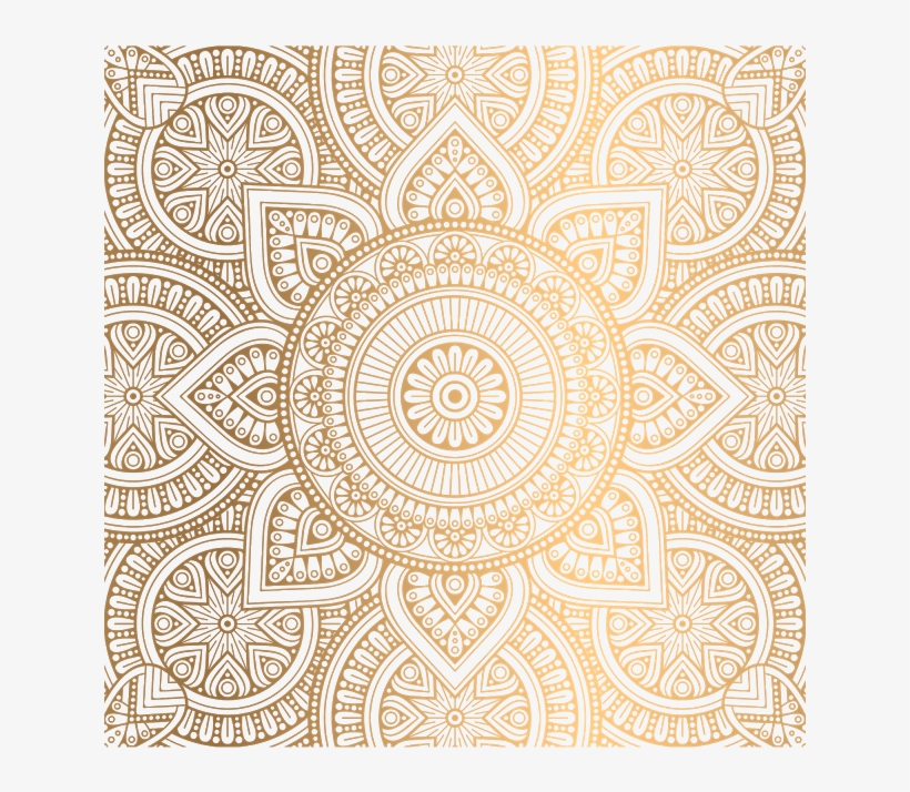 Flower Background Vector - Elegant Shiny Luxury Mandala - Free Transparent  PNG Download - PNGkey