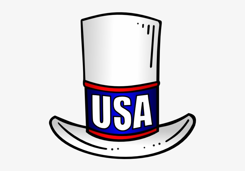 Patriotic Usa Top Hat Clip Art - Clip Art, transparent png #2587415