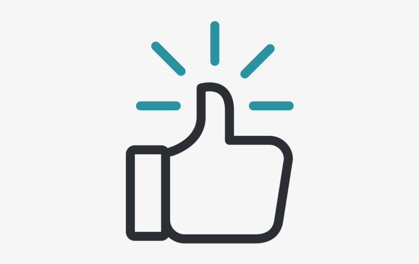 82% - Thumbs Up Icon Svg, transparent png #2587871