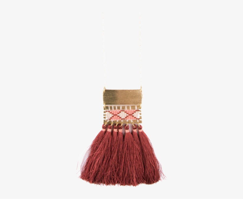 Boho Tassel Necklace Rose - Tassel, transparent png #2588072