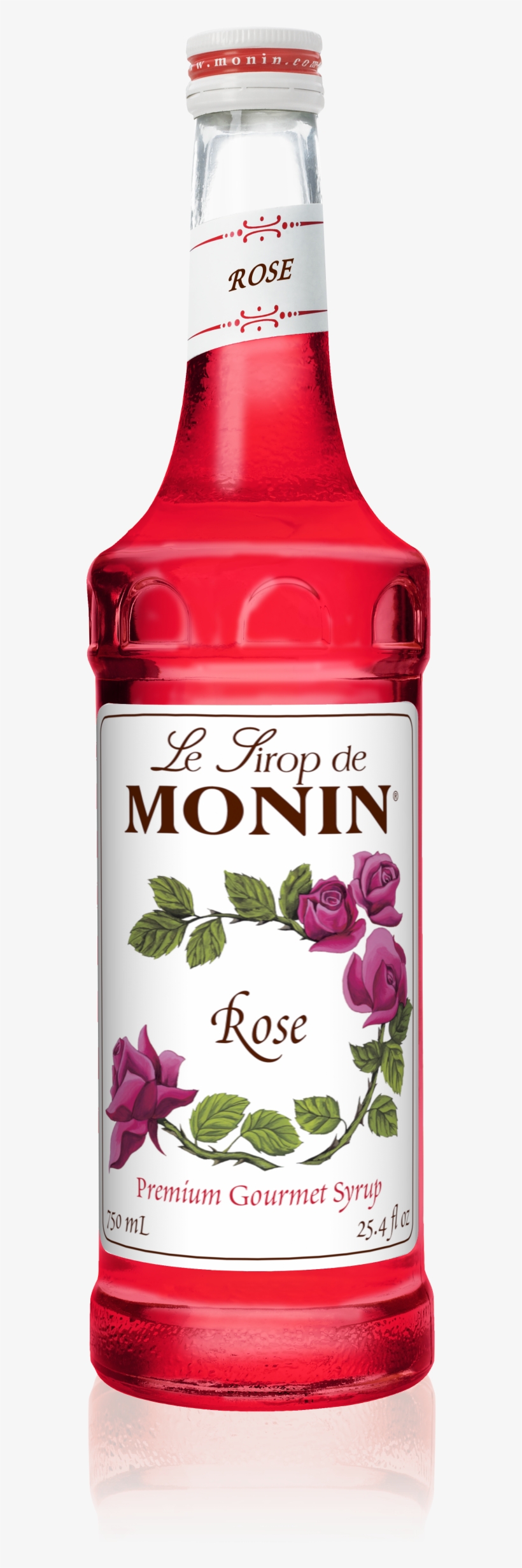 750 Ml Rose Syrup - Monin Rose Syrup 750 Ml, transparent png #2588208