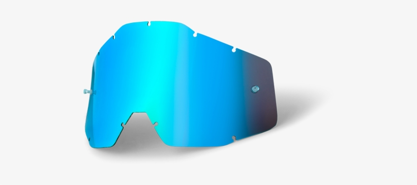 Mirror Blue - 100percent Lens For Youth Racecraft/accuri/strata Anti-fog, transparent png #2588463