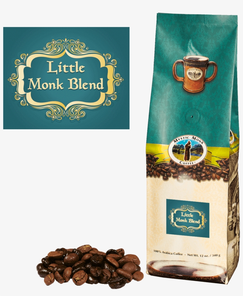 Whole Bean Little Monk Blend V=1504855349 - Mystic Monk Coffee Blueberry Muffin, transparent png #2588638