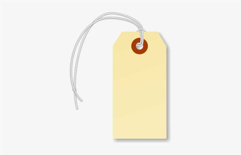 Blank Manila Tag With Elastic - 250 Manila Hang Tags, #2 (31⁄4" X 1-5/8") - 13-point, transparent png #2588754