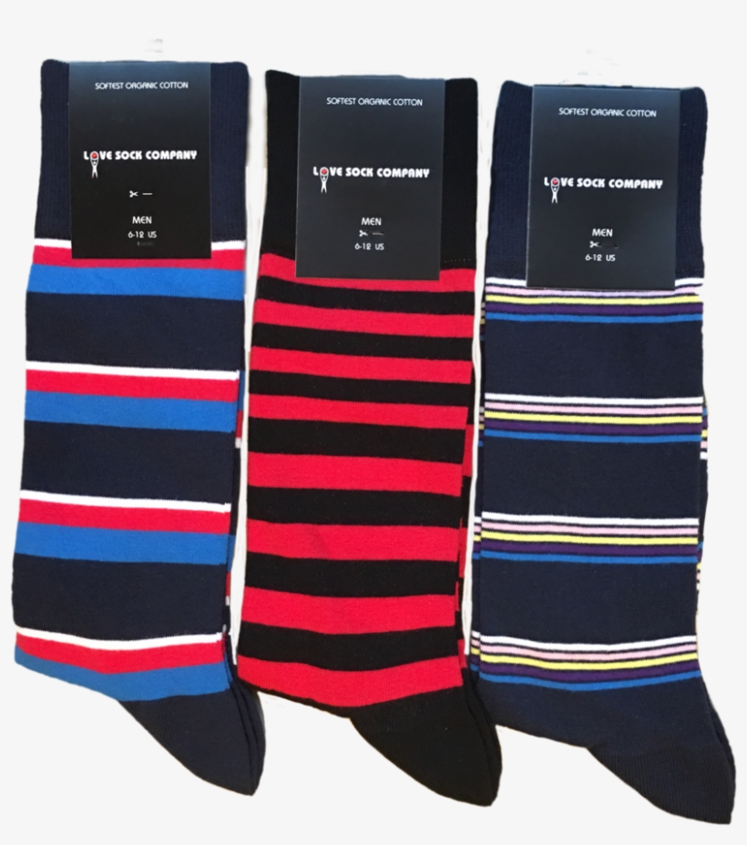 Men's Dress Socks Striped Bundle - Sock, transparent png #2589362
