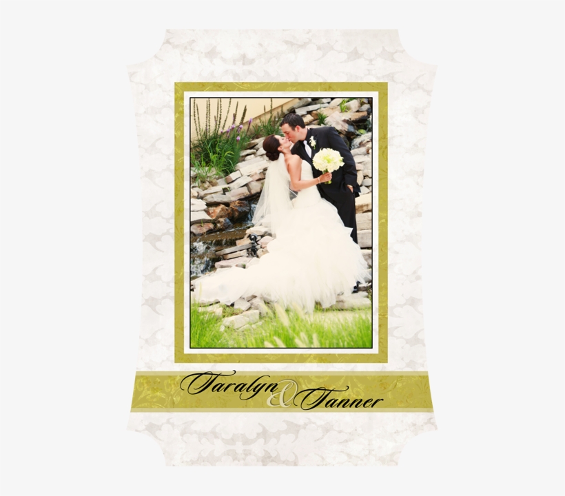Ivory And Lime Wedding Thank You Card - Bride, transparent png #2590021