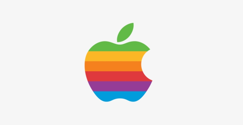 Rainbow Apple Logo - Free Transparent PNG Download - PNGkey