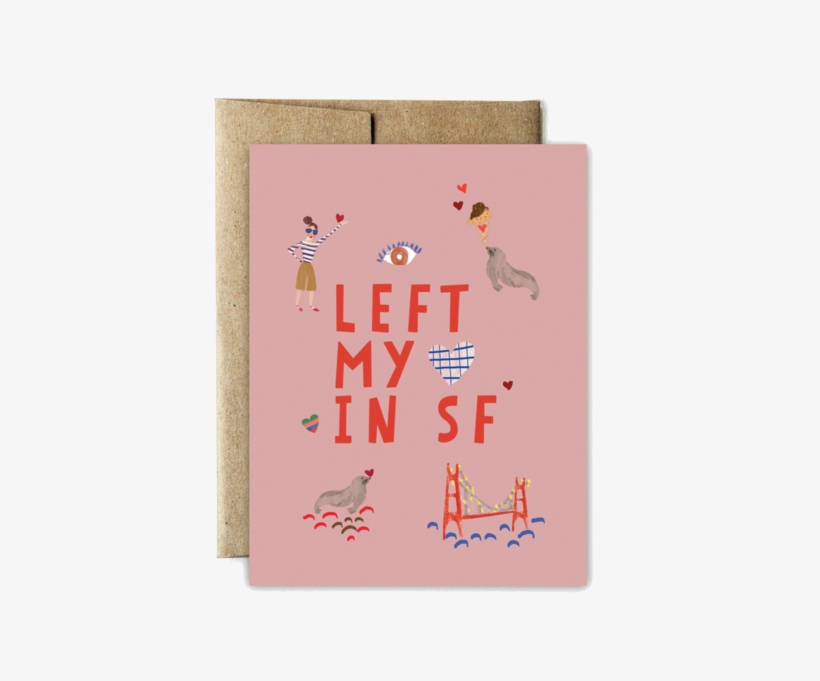 Left My Heart In Sf Card - Ferme À Papier By Cat Seto, transparent png #2590550
