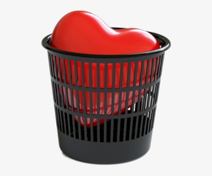 Share This Image - Heart In The Trash, transparent png #2590913