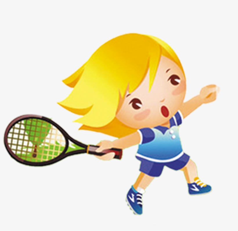 Tennis Girl Clip Art Transprent Png - Tennis Cartoon, transparent png #2591321
