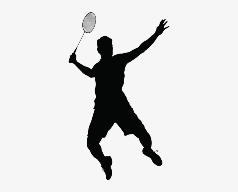 Don't Look Here - Badminton Silhouette Clipart Png, transparent png #2591415