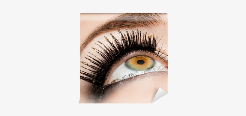 Close-up Of Beautiful Womanish Eye Wall Mural • Pixers® - Eyelash, transparent png #2591490