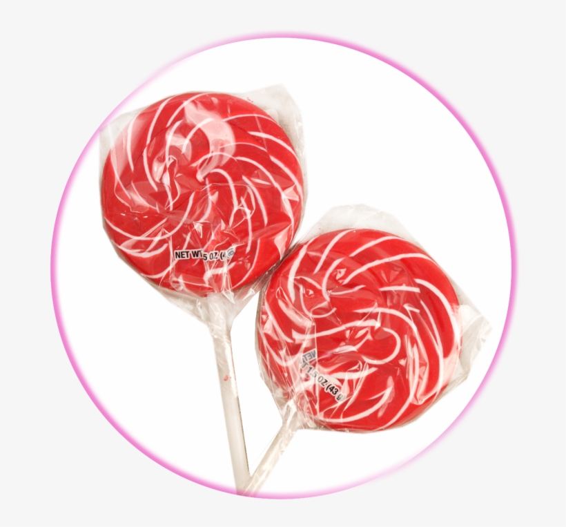 Red Swirl Lollipops - Lollipop, transparent png #2592444