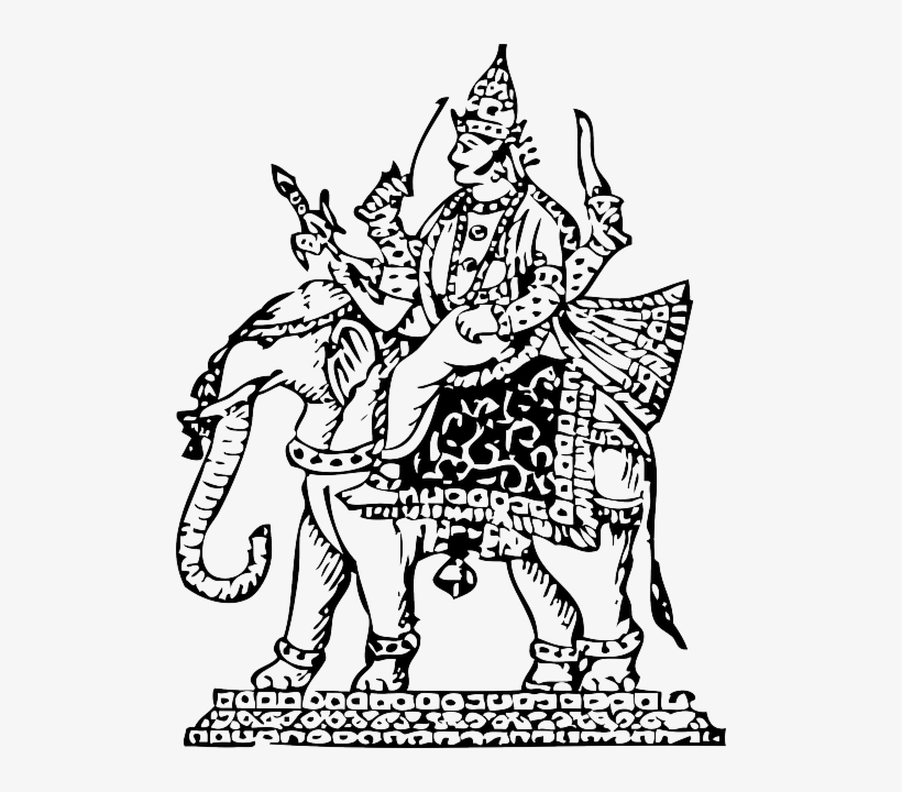 Indra Clip Art Clipart Indra Ganesha Clip Art - Indra God Clip Art, transparent png #2593904