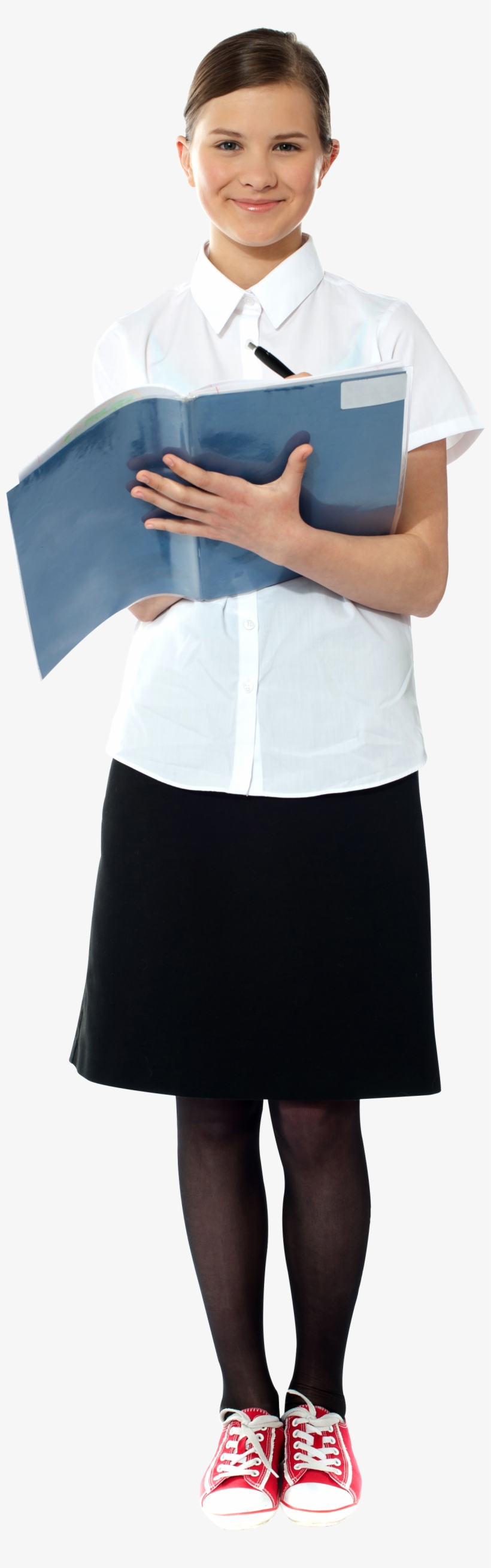 Young Girl Student Free Commercial Use Png Images - School Uniform, transparent png #2594452