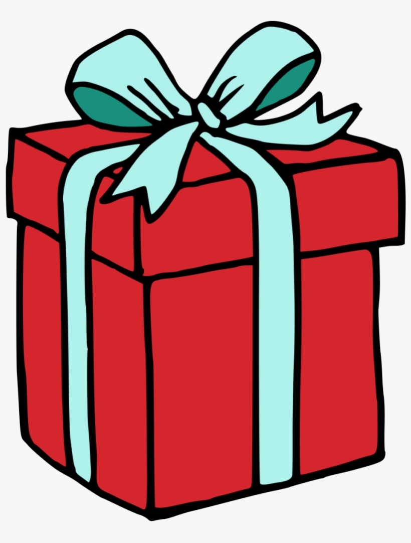 Hand Painted A Three Dimensional Gift Winter Transparent - Gift, transparent png #2595160