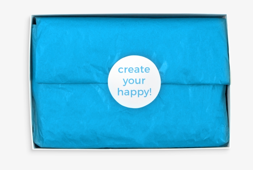 Opened Ooly Gift Set With Blue Paper Wrapping - Art, transparent png #2595186