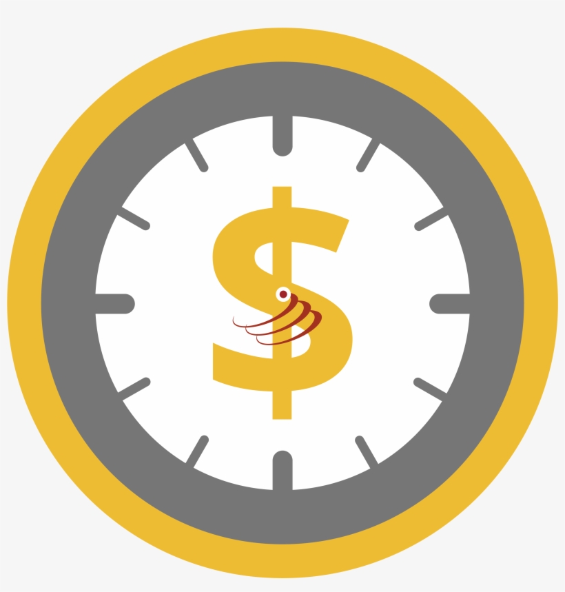 Dollar Clipart Doller - Stopwatch Graphic, transparent png #2595657