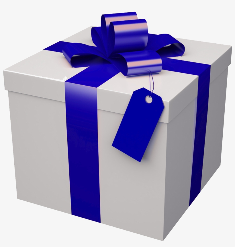 Gift White Red Ribbon - Box, transparent png #2595747