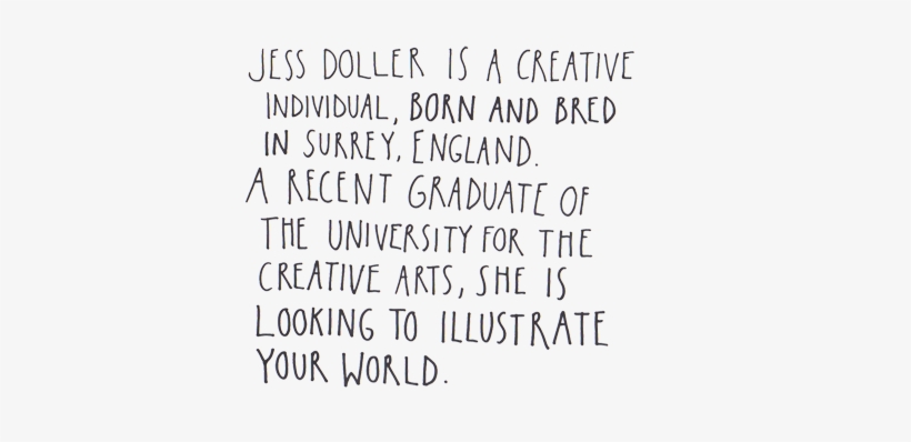 Jess Doller Is A Creative Individual, Born And Bred - Calligraphy, transparent png #2595924