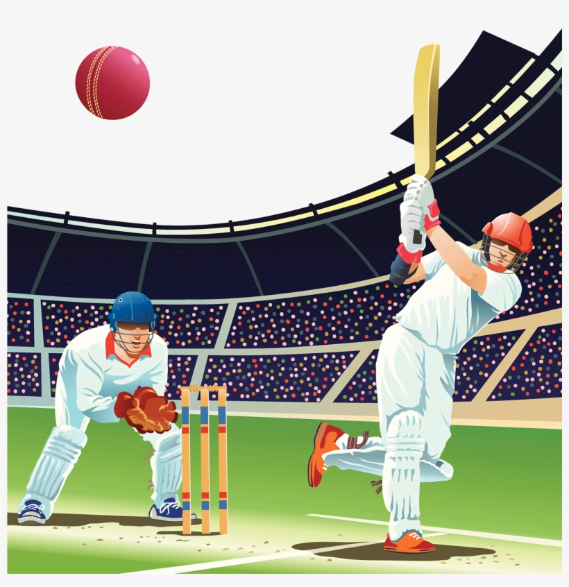 Cricket Baseball Twenty - Illustration Cricket, transparent png #2595983