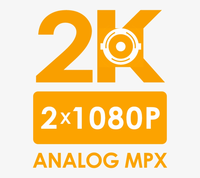 1080p Security Cameras Use A 2mp Image Sensor - 2k Hd Logo, transparent png #2596261