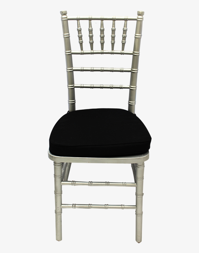 Chiavari Silver Chair - Cadeira Tiffany Com Almofada, transparent png #2597120