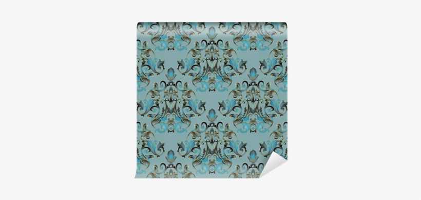 Light Blue Background Wallpaper Illustration With Vintage - Wallpaper, transparent png #2597403