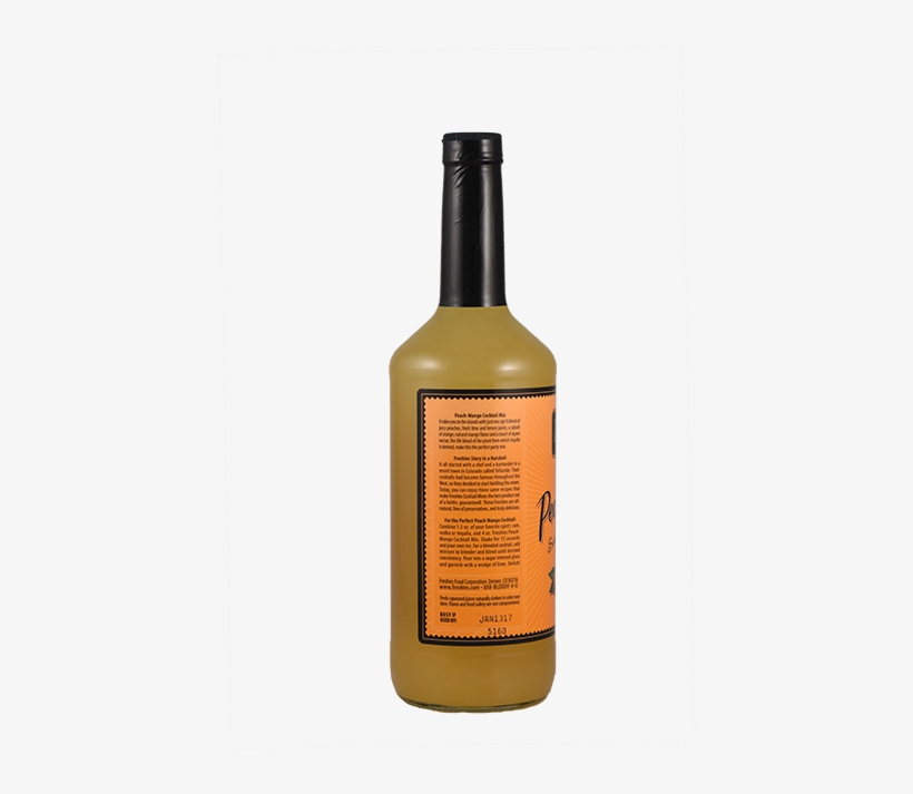 Peach Mango - Glass Bottle, transparent png #2597483