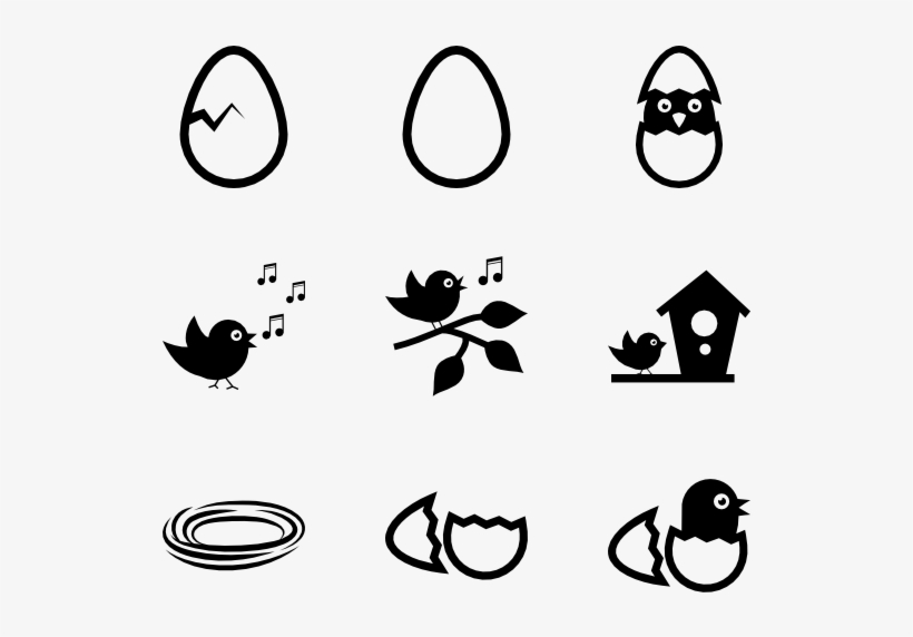 Birds Pack - Egg Icon Vector, transparent png #2597485