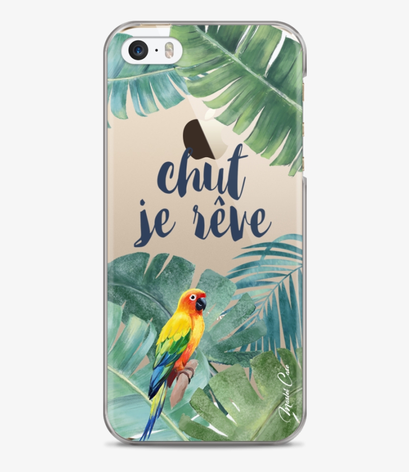 Coque Iphone 5c Tropical Watercolor Design Chut Je - Iphone, transparent png #2597693