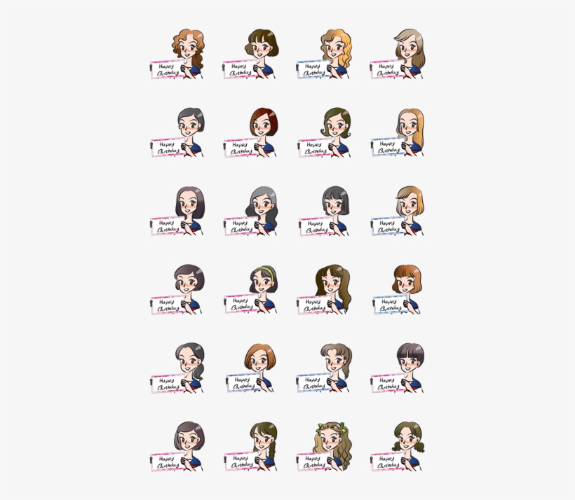 High School Girl Wish You Happy Birthday - Line, transparent png #2597918