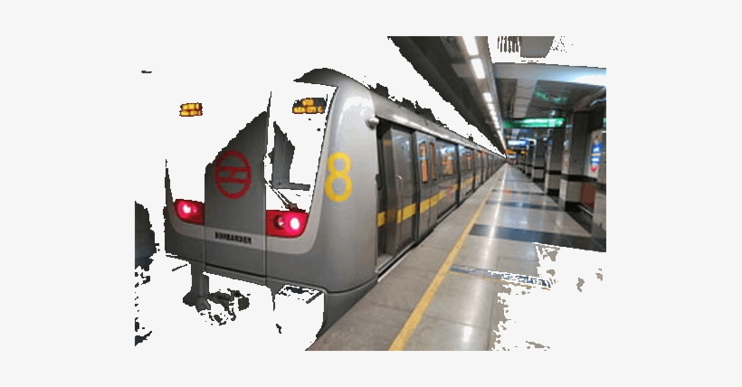 Delhi Metro Enters Limca Book Of World Records - Chhatarpur Delhi, transparent png #2598379
