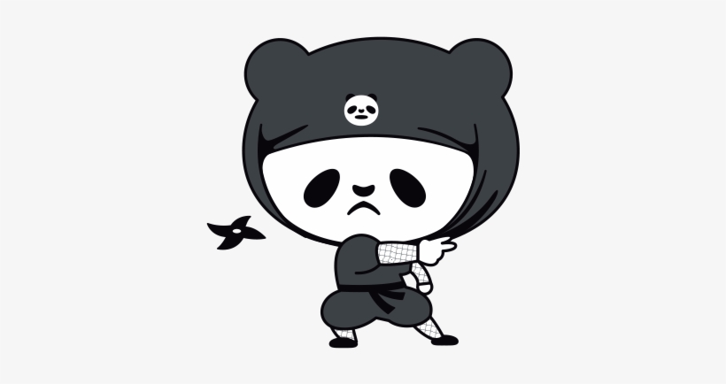 Panda Ninja Panzo Messages Sticker-0 - Panda Ninja, transparent png #2598641