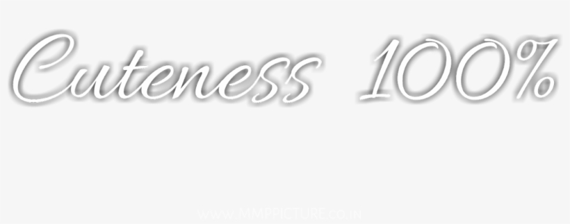 Cuteness 100% Text Png - Calligraphy, transparent png #2599326