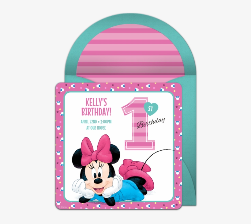 Minnie Mouse 1st Online Invitation - Minnie Mouse A4 Spiral Sketch Book, transparent png #2599514