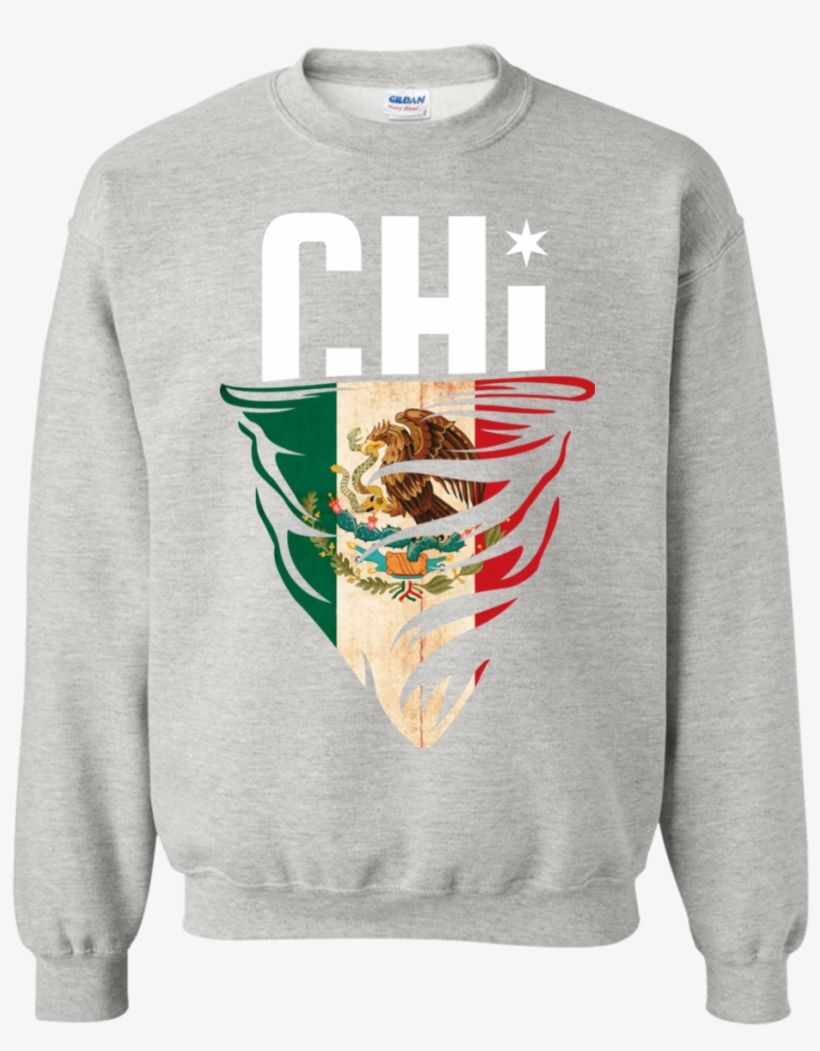 Adult Chi Mexican Flag Crewneck, transparent png #260058