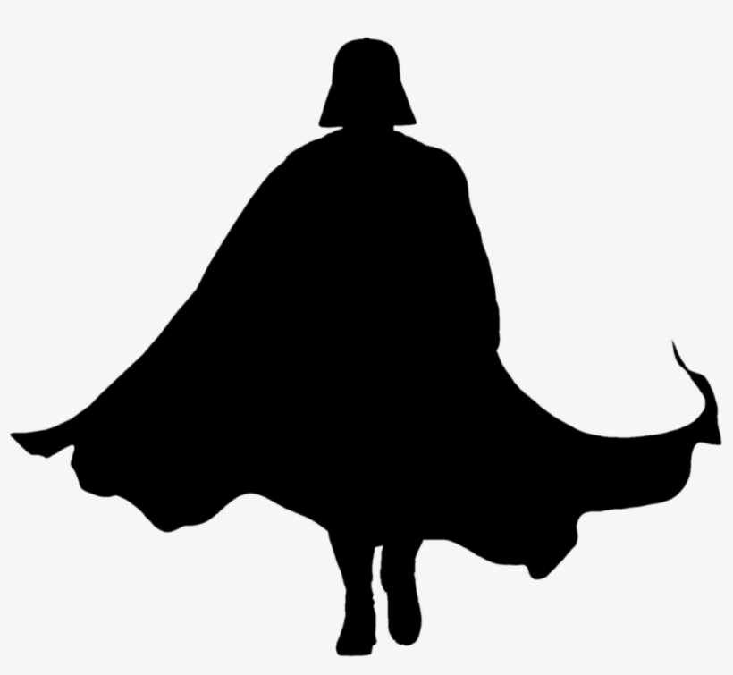 Darth Vader Silhouette Render - Darth Vader Helmet Silhouette, transparent png #260125