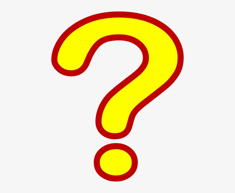 Question Mark Clipart Marl - Red And Yellow Question Mark, transparent png #260501