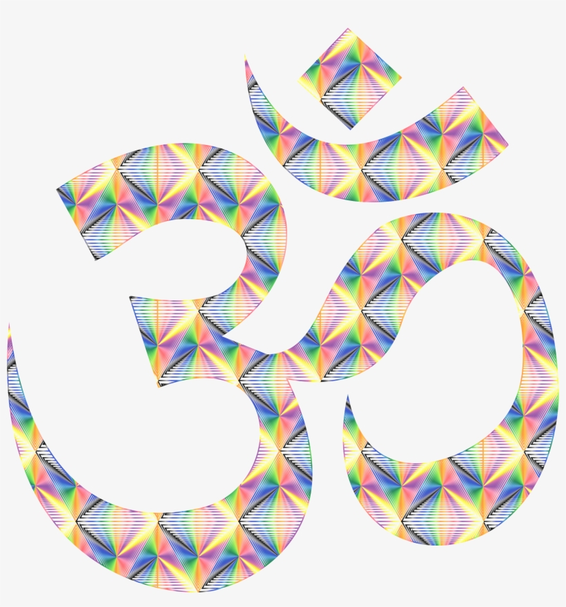 This Free Icons Png Design Of Prismatic Patterned Om, transparent png #260643