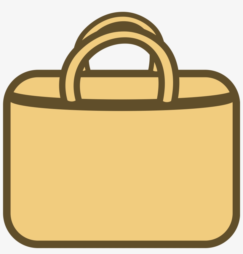Clipart Simple Shopping Bag Logoicon - Gambar Tas Belanja Kartun, transparent png #260646
