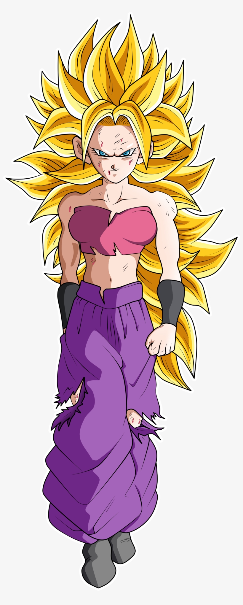 View Samegoogleiqdbsaucenao Super Saiyan 3 Caulifla - Caulifla Super Saiyajin 3, transparent png #260866