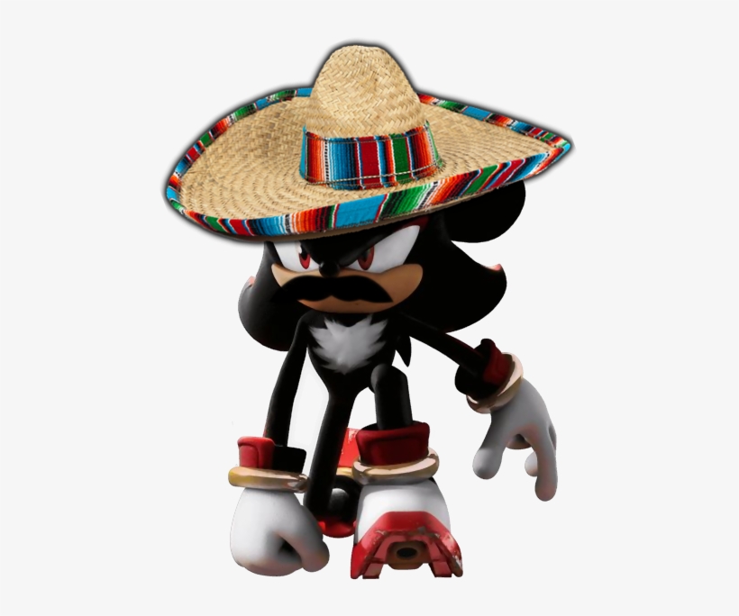 Shadow Sonic The Hedgehog Juan Sombrero Shadow The - Mexican Shadow The Hedgehog, transparent png #260914