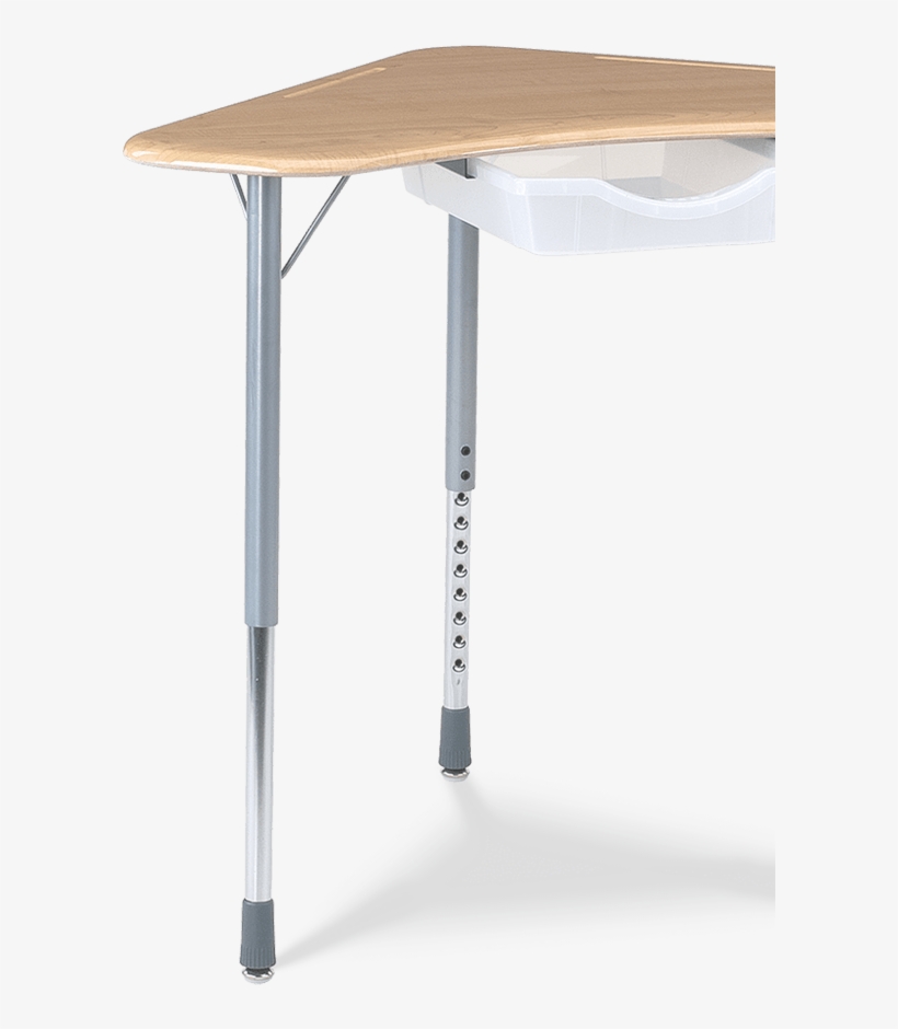 Zuma Zboom Desk With Tote Tray - Virco Zuma Laminate Adjustable Height Collaborative, transparent png #261400