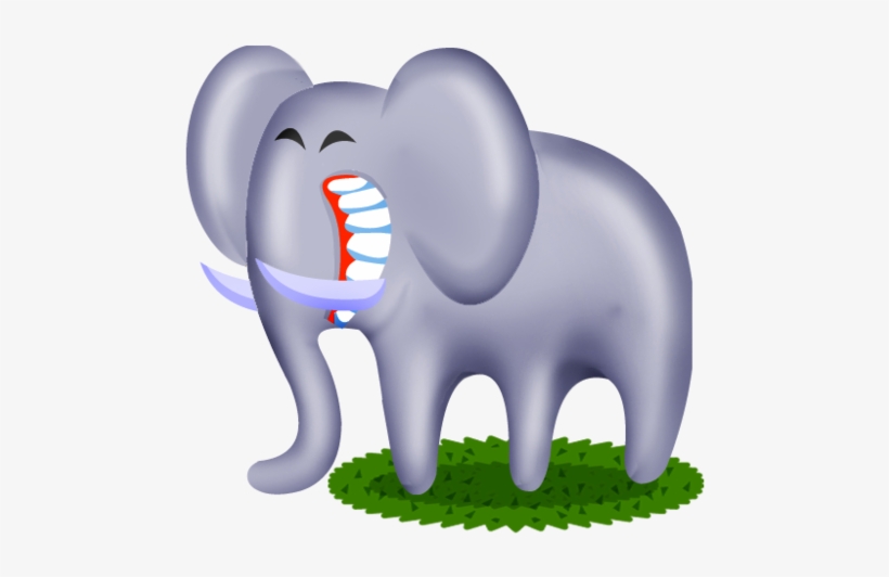 2, Cartoon Elephant Png Icons - Elephant Icon, transparent png #261464