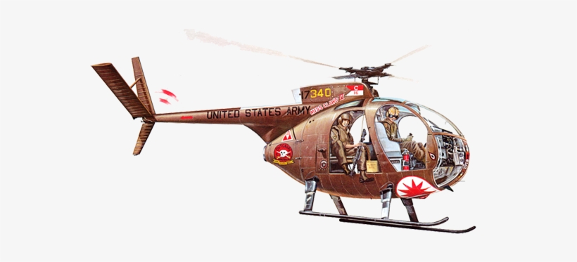 Oh-6 Light Attack Helicopter - Little Bird Вертолет, transparent png #261552