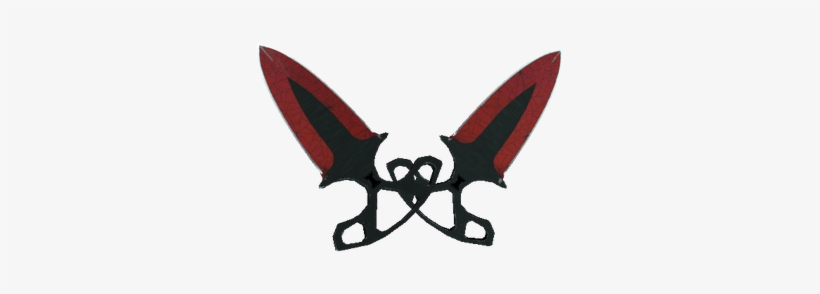 Csgo Knife Shadow Daggers Crimson Web Ft - Shadow Daggers Crimson Web, transparent png #261932