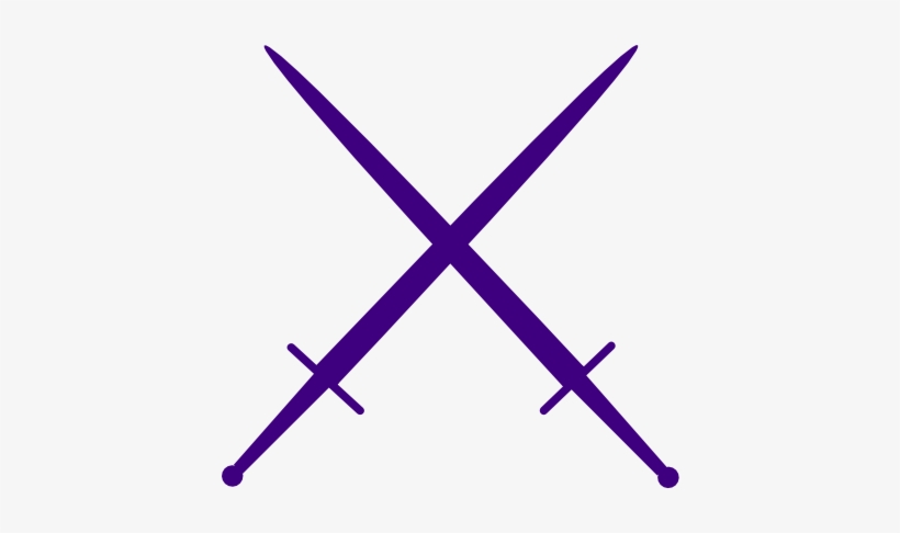 Purple Swords Clip Art At Clker - Purple Sword Png, transparent png #262050