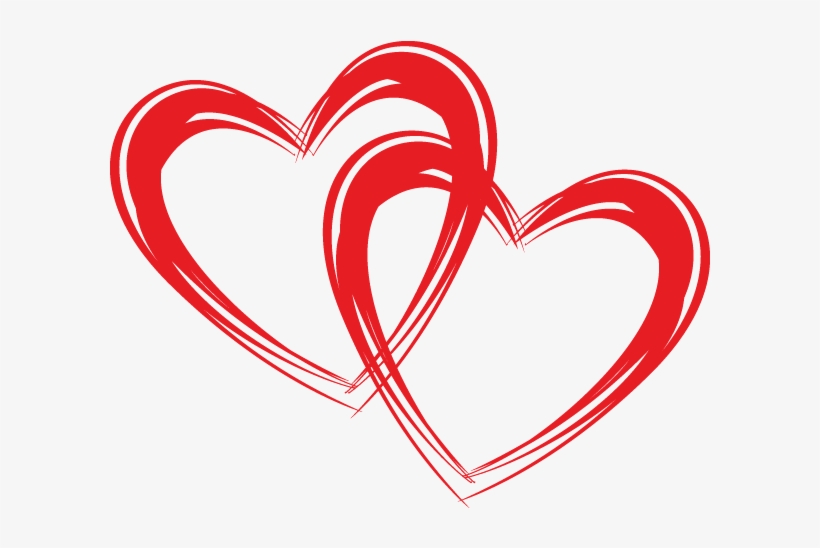 Best Valentines - 2 Hearts Clip Art, transparent png #262130